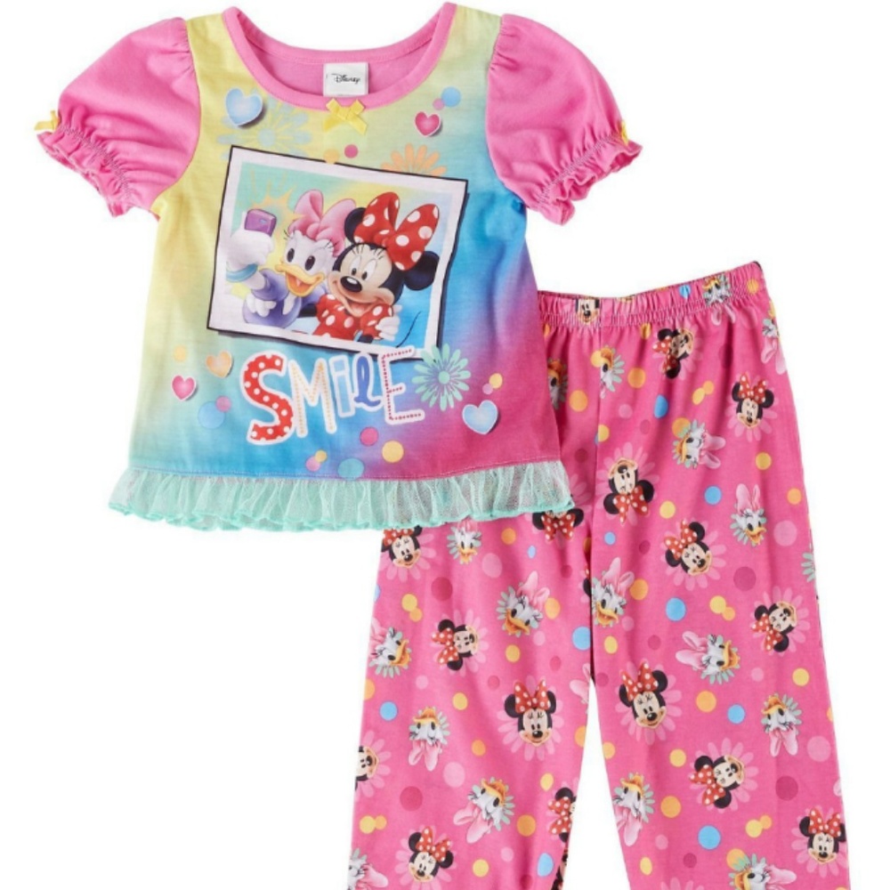 Disney Minnie and Daisy Cute Short Sleeve Pajama